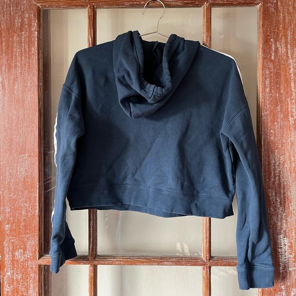 Women's Adidas Originals Cropped Hoodie Sweatshirt - Picture 3 of 3